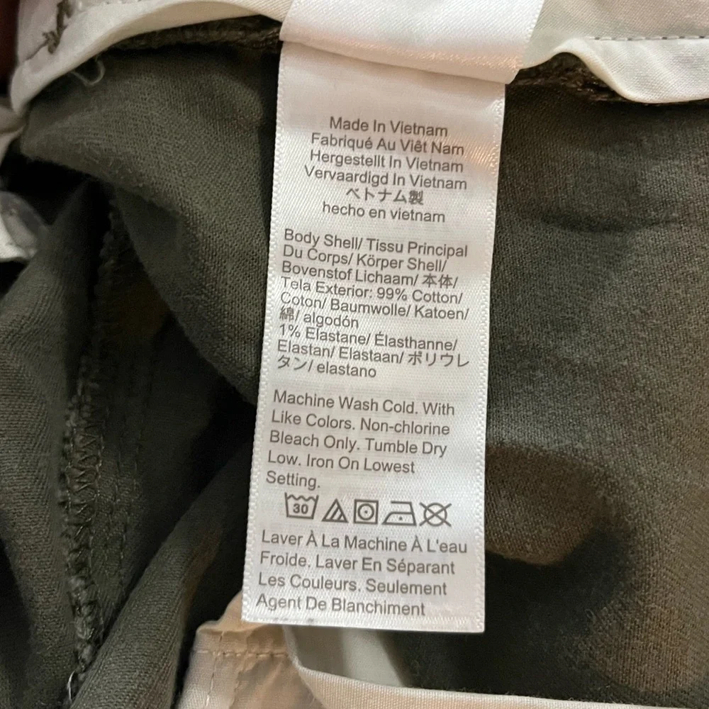 J. Crew Flex Slim Men's Olive Khaki Chinos
